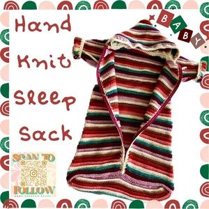 HAND KNIT SLEEP SACK (Birth to 2 years)